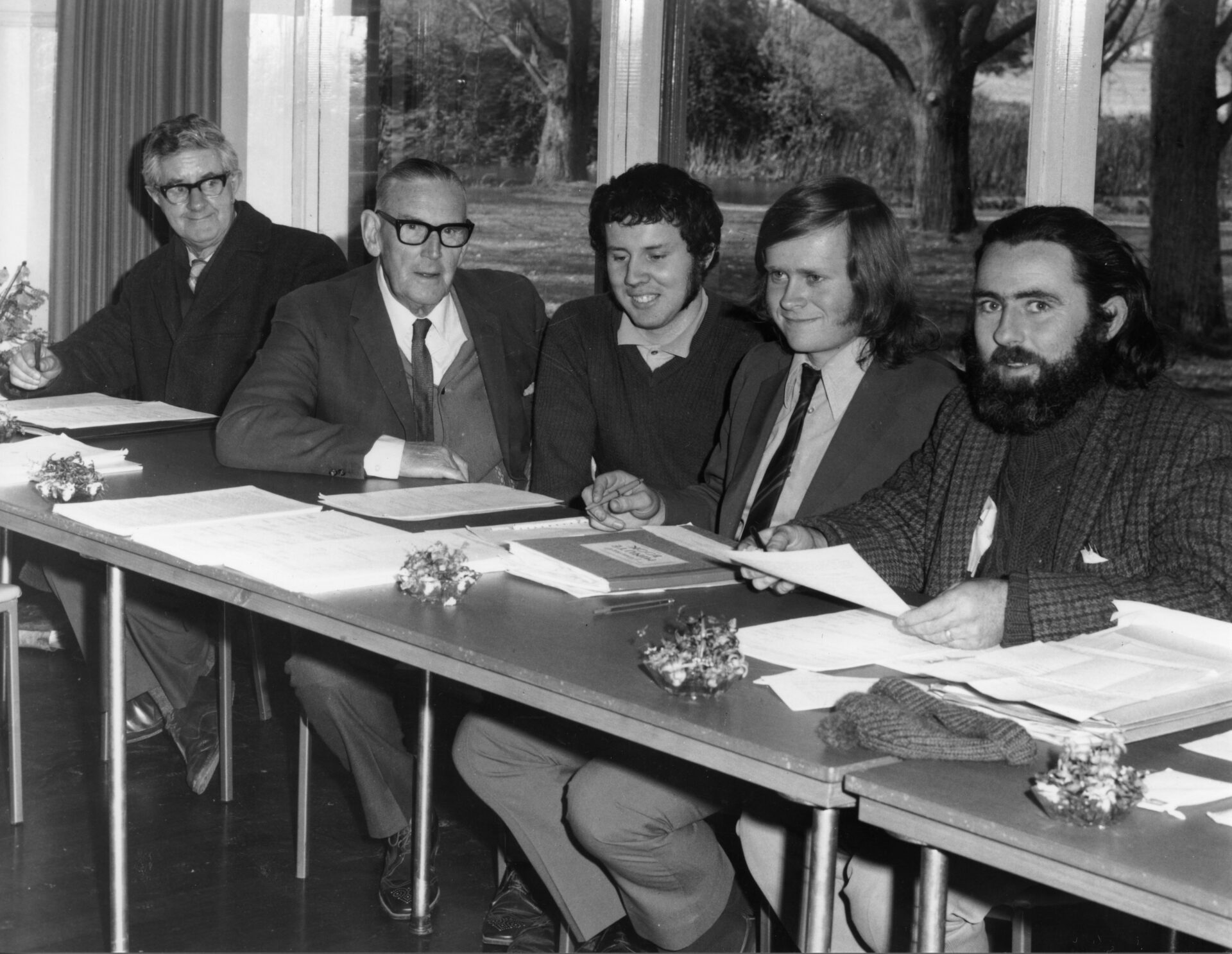 Photo of BTPS AGM Office Bearers 1972, The Courier Ballarat, 23/09/1972
