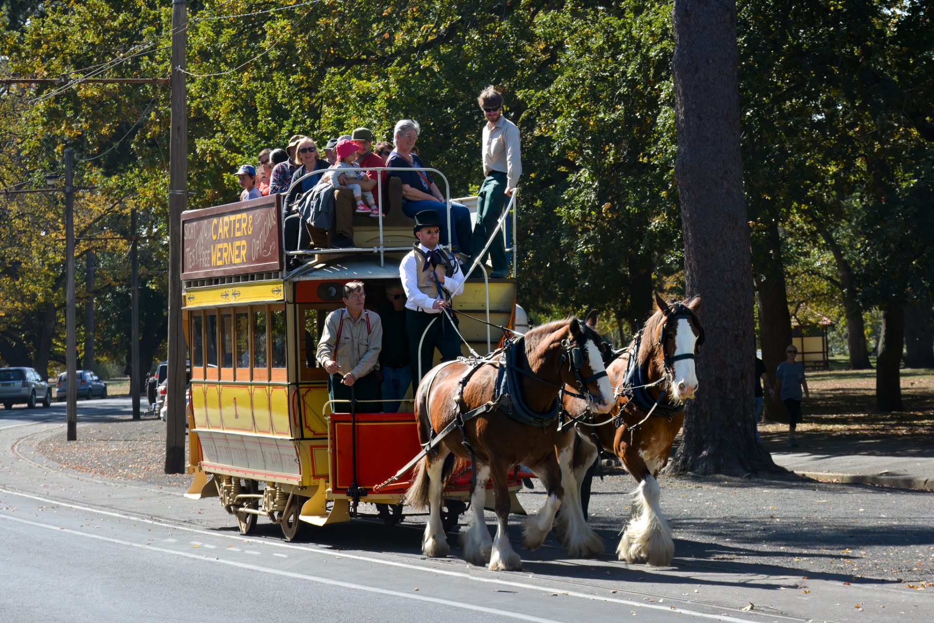 Tram No. 1 in Wendouree Parade, April 2019.
Photo: Peter Waugh