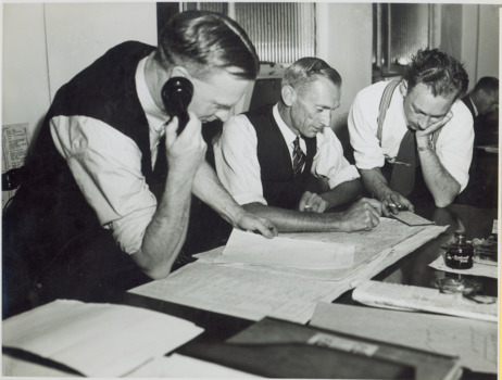 MMTB Roster Clerks 1948 - Photo Herald Sun, from the Kew Historical Society.