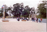 Looking from the Ex-Prisioners of War Memomrail across to Wendouree Parade.