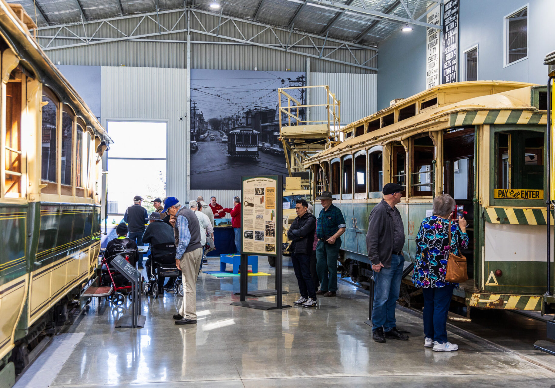Visitors exploring the displays. Photo: Lynley Quedley