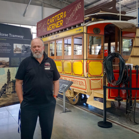 Peter Waugh in the Museum