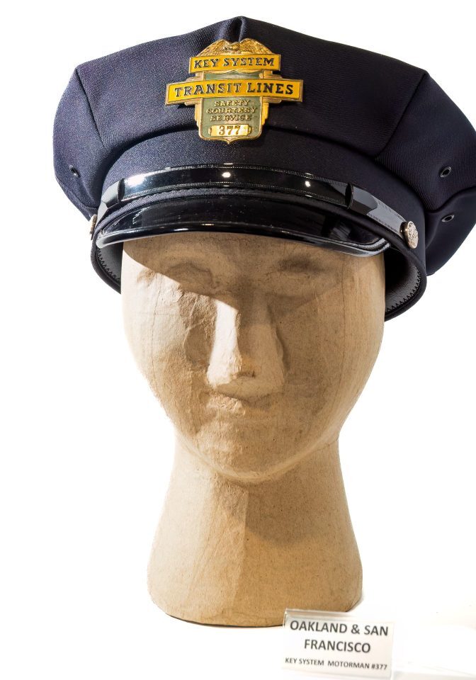Key System motorman's cap from Oakland, California.