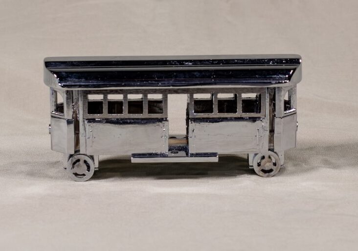 Metal tram model