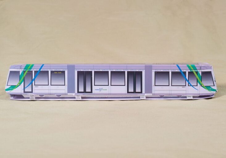 Citadis C Class No. 3001, paper model