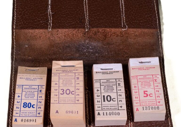 Ticket wallet from the 1970s.