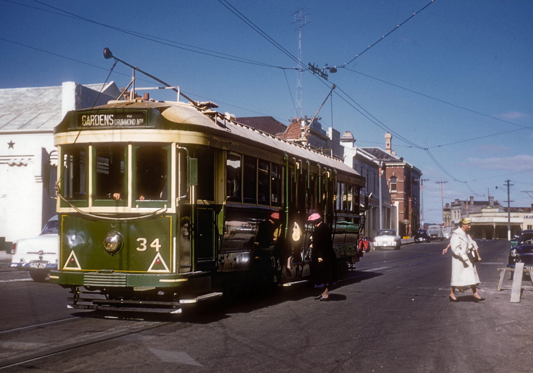 Tram 34 in Main Road, Ballarat East. Photo: Ben Parle 1958
Btm2877