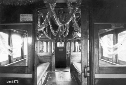 The Interior of No. 32, the Myers Christmas Tram. Don't be too tall!

Photo Tramway Museum Society of Victoria, BTM Collection.