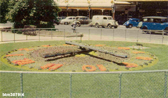 Floral Clock, Sturt St. From a Nucolorvue set of postcards printed 1955.