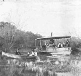 Paddle steamers operated from Gills Boat house, offering an alternative way of travel to that of trams.