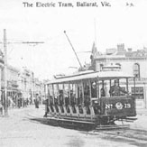 One of the two Summer cars leave Grenville St for the Gardens with the Buckshead hotel in the background.
