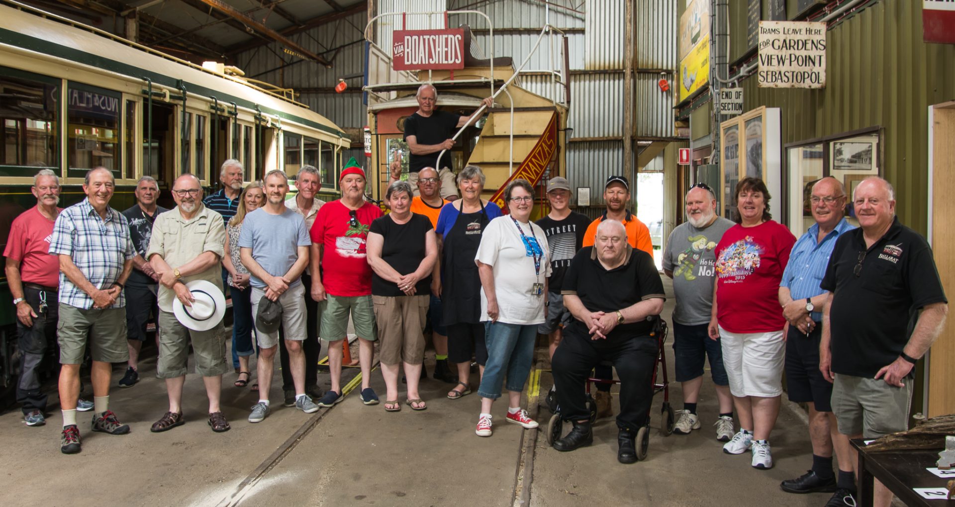 Volunteers at our 2019 Xmas party.